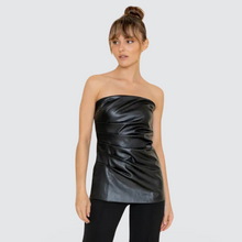 Load image into Gallery viewer, LUXE VEGAN LEATHER TOP