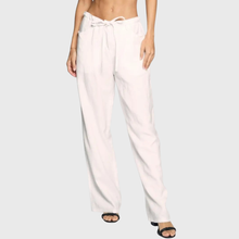 Load image into Gallery viewer, BRISA TIE FRONT LINEN PANT
