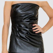 Load image into Gallery viewer, LUXE VEGAN LEATHER TOP