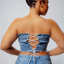 Load image into Gallery viewer, TRIBECA DENIM CORSET