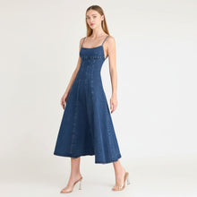 Load image into Gallery viewer, INDIGO MIDI DRESS
