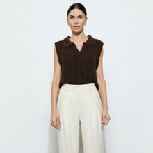 Load image into Gallery viewer, CAMDEN CABLE KNIT VEST
