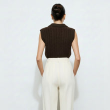 Load image into Gallery viewer, CAMDEN CABLE KNIT VEST

