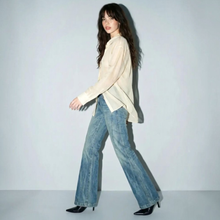 Load image into Gallery viewer, CREAM ORGANZA BUTTON DOWN
