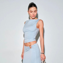 Load image into Gallery viewer, ISADORA RUCHED CROP TOP
