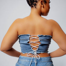 Load image into Gallery viewer, TRIBECA DENIM CORSET
